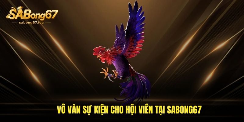 Vô vàn sự kiện cho hội viên tại sabong67